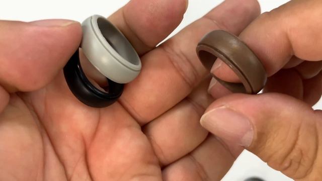Cabepow Silicone Rubber Wedding Rings Unboxing смотреть онлайн