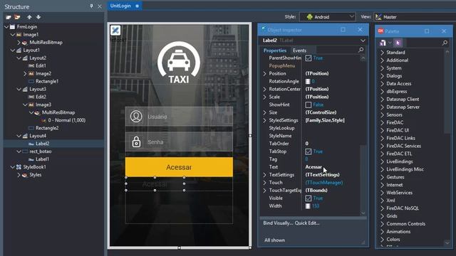 Delphi Mobile - Login com backend REST Dataware - Parte #1 (Design Interface) смотреть онлайн