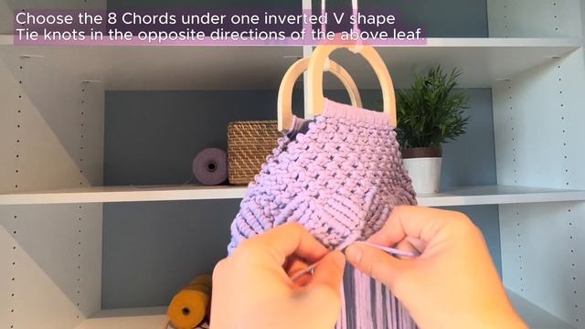 Step-by-Step DIY Macrame Handbag Tutorial - Basic Knots 自製幸運四葉草手提包 смотреть онлайн