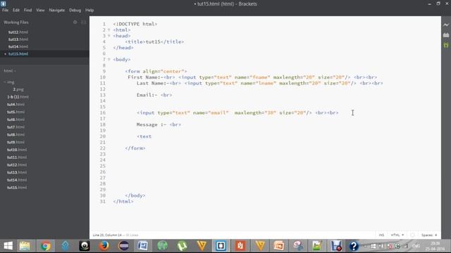 HTML Tutorials for beginner 15 - How to make Contact us form & what is fieldset , Legend in HTML5 смотреть онлайн