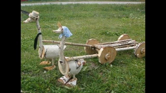 Ландшафтный дизайн Деревянные игрушки смотреть онлайн