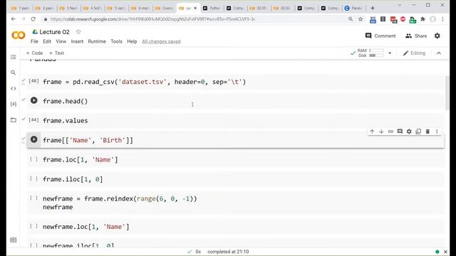 ШАД | Лекция 2 Библиотеки NumPy, Matplotlib, SciPy, Pandas. смотреть онлайн