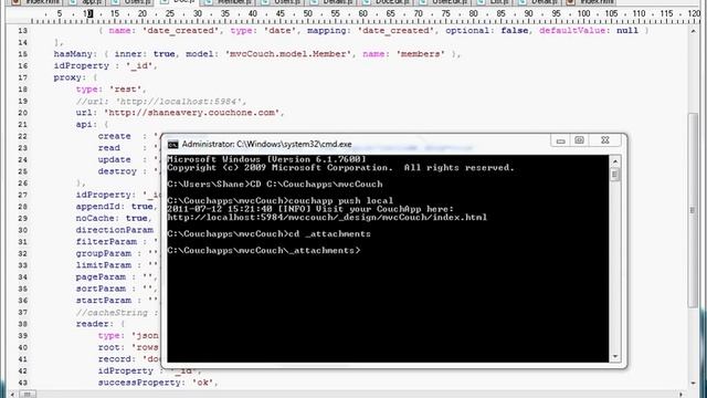 mvcCouch Tutorial Part 4.6 - Building mvcCouch - Publishing with CouchApp and SDK Tools смотреть онлайн