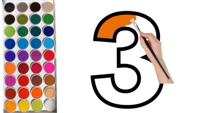Drawing numbers 1234 | how to draw with numbers 1234 and colours them | fun with numbers 1234 смотреть онлайн