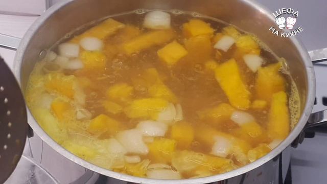 Тыквенный суп-пюре с мясом индейки который можно приготовить не имея опыта в этом деле смотреть онлайн