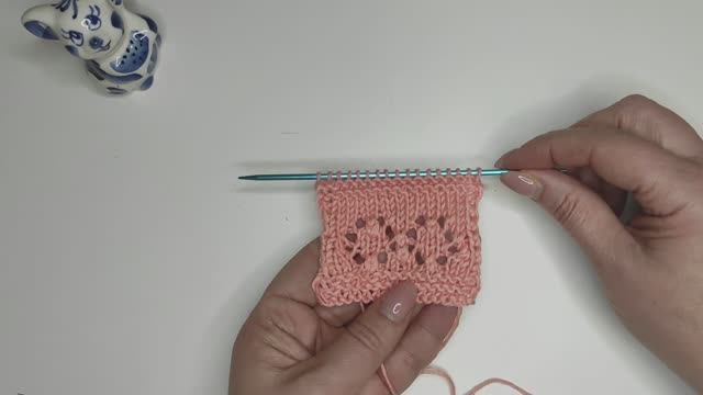 Урок вязания. Узор "Кружочки". Легкий ажурный узор для начинающих смотреть онлайн