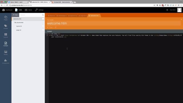 Making websites with October CMS - Part 02 - Basic Concepts смотреть онлайн