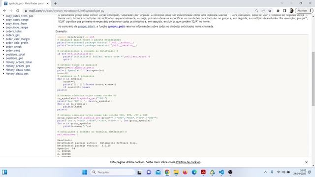 Aprenda usar a integração Metatrader 5 com python - parte 2 - Informações dos símbolos смотреть онлайн