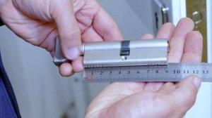 Замена личинки (цилиндра) замка входной двери. Как измерить цилиндр замка ?