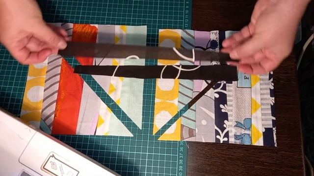 Лоскутный блок из обрезков. Пэчворк для начинающих. смотреть онлайн