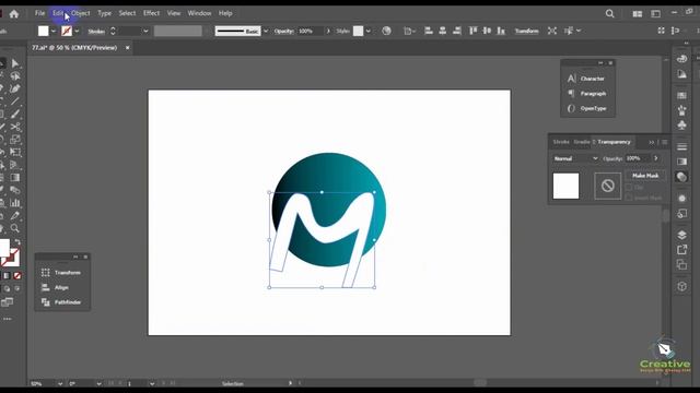 How to make Beautiful Logo Design in Adobe Illustrator | #@sohag-4340 смотреть онлайн