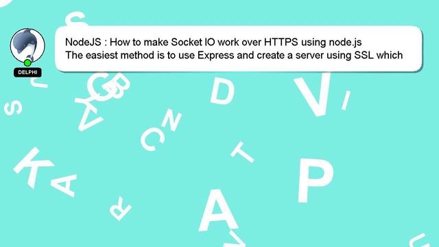 NodeJS : How to make Socket IO work over HTTPS using node.js смотреть онлайн