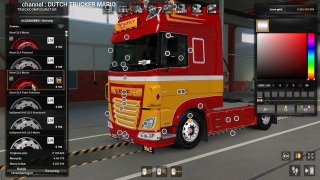 ets 2 DAF XF Euro 6 Hendrikx Transport Skin Pack, pluche LUX INTERIOR , build truck & trailer D.T.M смотреть онлайн