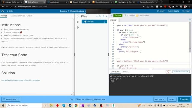 Day 13: Debugging! --- 100 Days of code: The Complete Python Pro Bootcamp смотреть онлайн