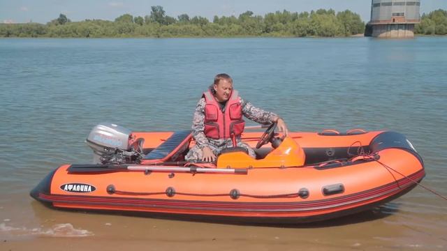 «Афалина» - флагман от компании RusBoat. ПВХ лодка - тримаран смотреть онлайн