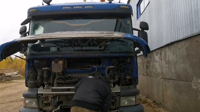 Замена радиатора печки на scania p440. Самому это реально в полевых условиях! смотреть онлайн