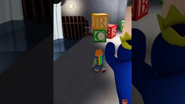 ИГРА радужные друзья роблокс симулятор конец игры монстр синий #shorts смотреть онлайн