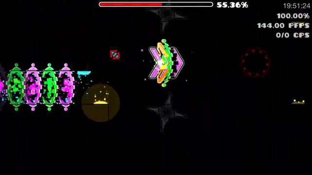 Colorful OverNight by WOOGI1411 & Minus 100% | Geometry Dash смотреть онлайн