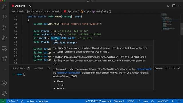 Working with Numeric Data Types in Java | Java for Beginners смотреть онлайн