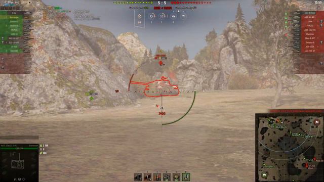 WOT это МАСТЕР! Бой на французском танке Bat.-Châtillon Bourrasque. смотреть онлайн