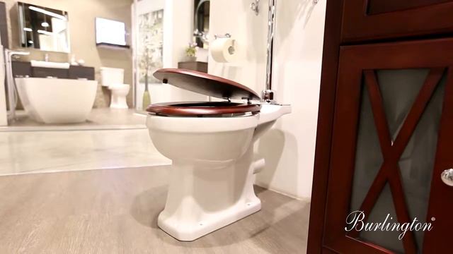 Унитаз High Level WC With Wooden Seat, Burlington