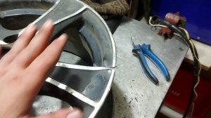 Сварка литого диска.