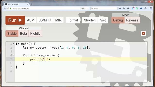 How to Iterate Through Vector in Rust programming language смотреть онлайн