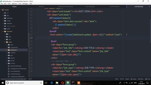 Laravel 6 Tutorials For Beginners(Part 70) - Add form for Editing on edit view смотреть онлайн