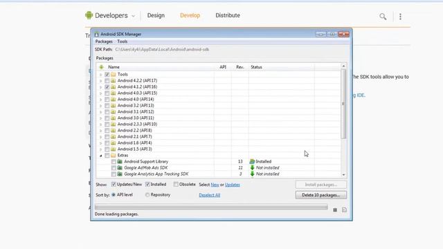 SDK installation on Windows XP/7/ maby 8 смотреть онлайн