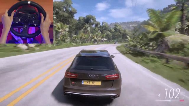 MY GIRL DRIVING AUDI RS6 Avant 2015 | Forza Horizon 5 | Logitech G920 Gameplay смотреть онлайн