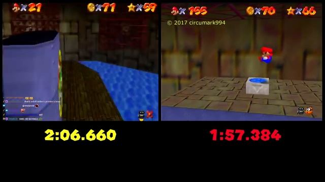 SM64 120 Star: 1:38:51 Former World Record vs 1:32:55 Ideal Run (TAS) смотреть онлайн
