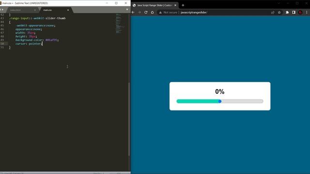 Java Script Range Slider | Custom Range Slider JS смотреть онлайн