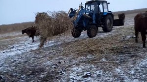 Размотчик рулонов сена,ямобур ч.2