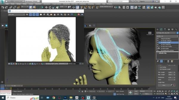 Hair study. Ornatrix. Work Process.