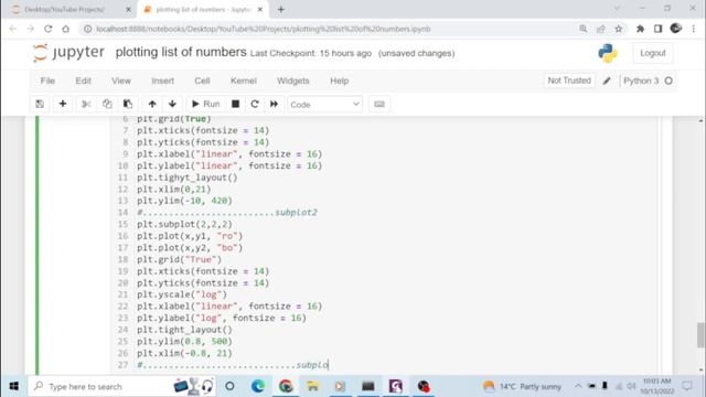 How to plot log graph in python| matploltlib | python tutorial for Beginners смотреть онлайн