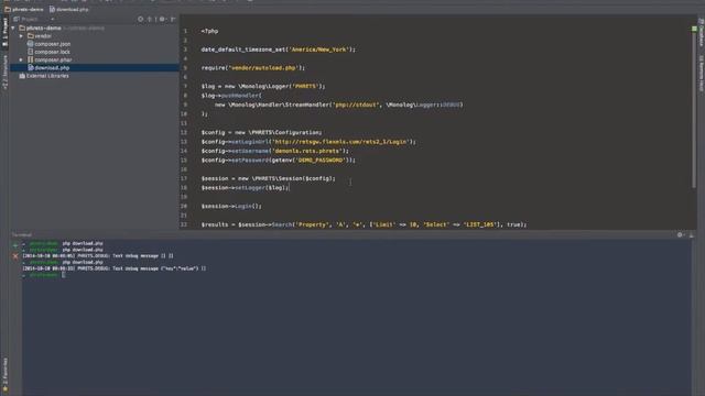 PHRETS: Logging смотреть онлайн