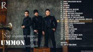 Ummon - Sog'inganim mani nomli albom dasturi 2016