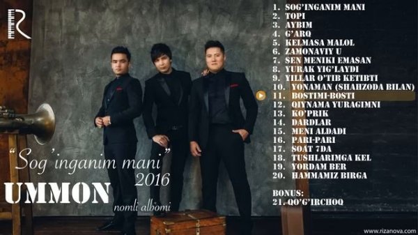 Ummon - Sog'inganim mani nomli albom dasturi 2016