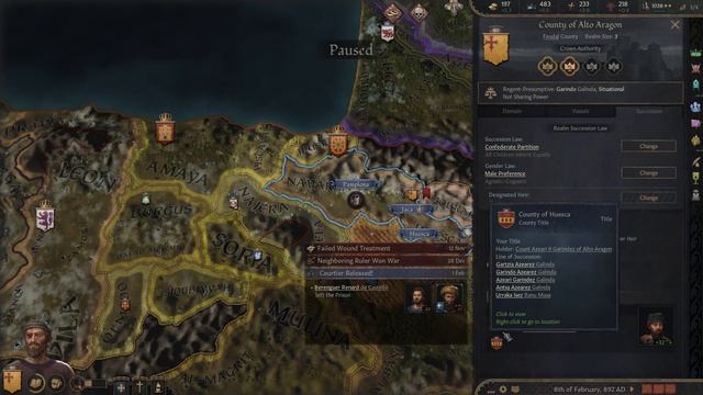 Count Azeari of Alto Aragon - Crusader Kings 3 - Part 4 смотреть онлайн