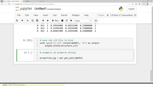 How to use pymatgen: reading CIF file, material properties and inline view of structure in jupyter смотреть онлайн