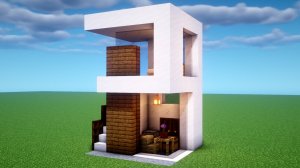 КАК ПОСТРОИТЬ МАЛЕНЬКИЙ ХАЙ ТЕК ДОМ В МАЙНКРАФТЕ!