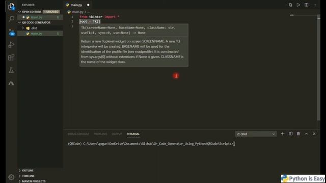 06 Qr Code Generator | Main Window | Frontend Design | Project 1 | Part 2 | Python Tkinter | Hindi смотреть онлайн