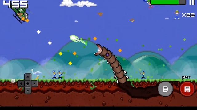 Super Mega Worm Gameplay (AOD) Android, iOS смотреть онлайн