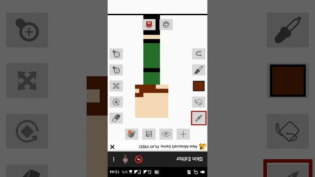 Рисуем скин для майнкрафт пе. смотреть онлайн