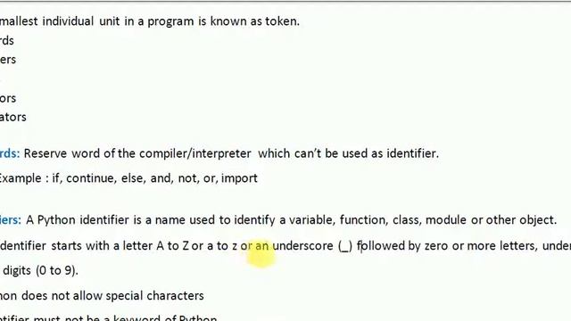 2. Tokens - Keyword & Identifiers смотреть онлайн