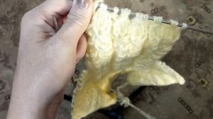 Вязаные сапожки р-р 38-39для дома двумя спицами ,без швов