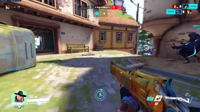 XZI Pro Korean Ashe Gameplay - POTG! [ Overwatch Season 34 Top 500 ] смотреть онлайн