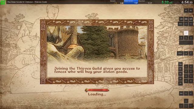 TES IV: Oblivion - Thieves Guild Speedrun in 10:38 (Loadless) смотреть онлайн