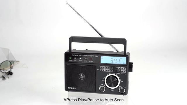 Retekess TR629 Portable Shortwave Radios, Digital Radio AM FM, Digital Tuning , Clock, Recorder