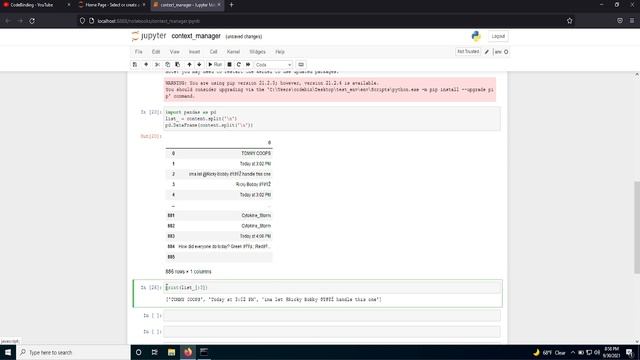 Converting a Text File to a list and reshaping the list into a Pandas Data Frame in Python's JN смотреть онлайн